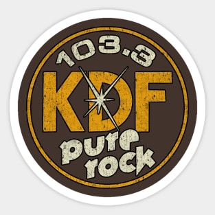 KDF 103 Pure Rock 1970 Vintage Sticker